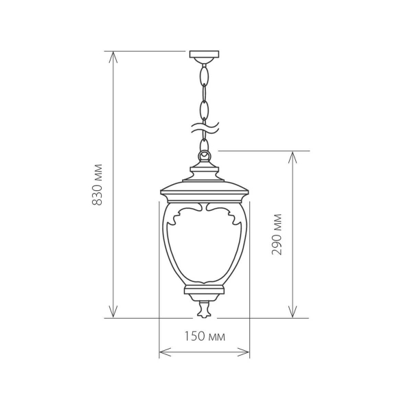 Уличный подвесной светильник Elektrostandard Andromeda H (GLYF-8024H) a027997