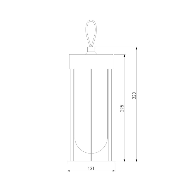 Уличный подвесной светодиодный светильник Elektrostandard Ritz 35183/S a068270