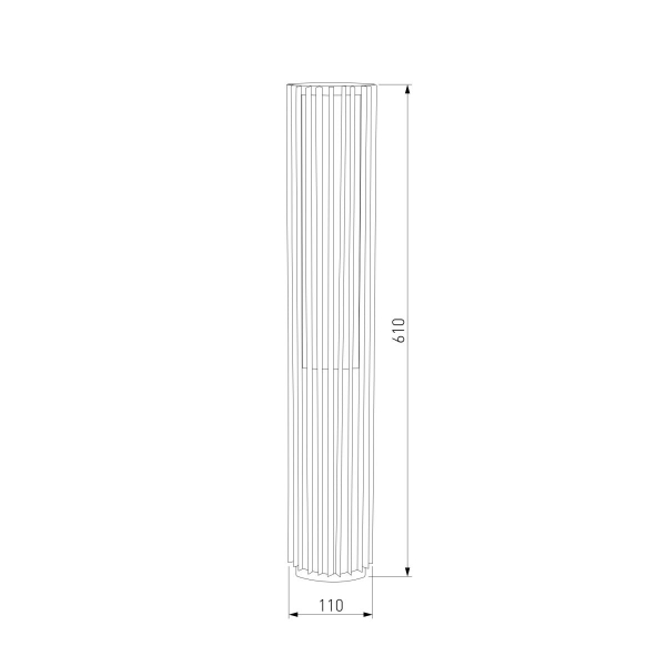 Садово-парковый светильник Elektrostandard Entero (35189/F) 3000K черный a072080