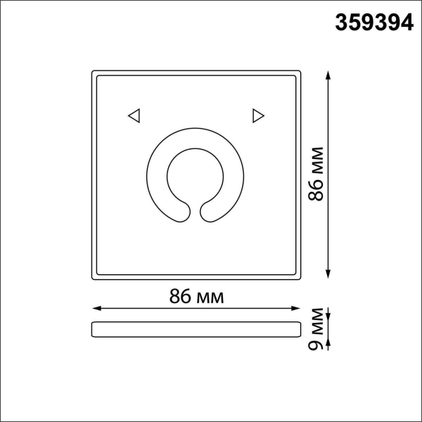 Панель управления Novotech Pult Glat 359394 Панель управления Novotech Pult Glat 359394