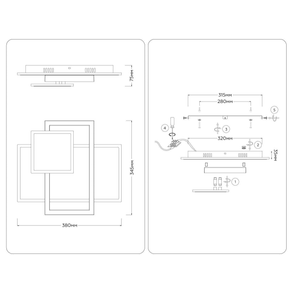 Люстра Ambrella Light ACRYLICA FA1021