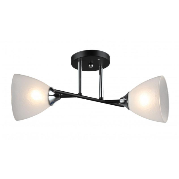 Потолочная люстра IMEX MD.2142-2-S-BK+CH Потолочная люстра IMEX MD.2142-2-S-BK+CH