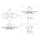 Потолочная светодиодная люстра Ambrella light Acrylica Original FA8874