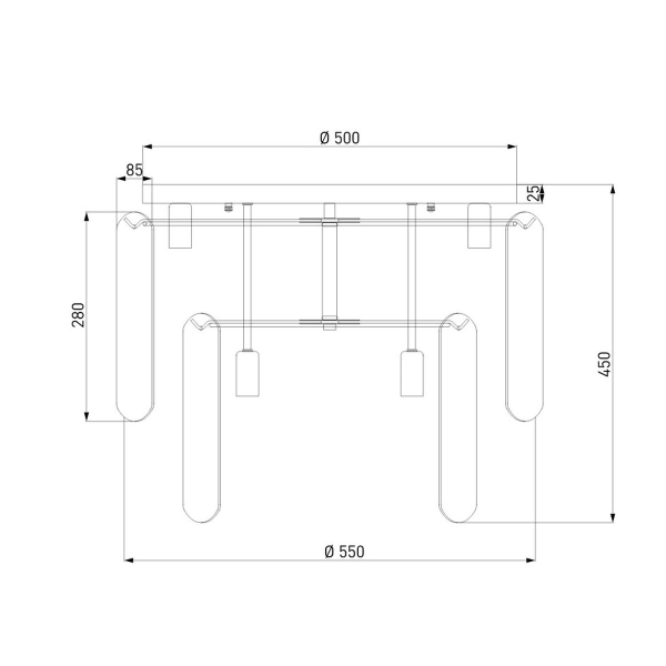 Потолочная люстра Eurosvet Claire 60170 золото Smart