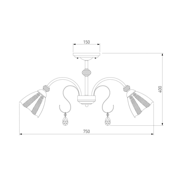 Потолочная люстра Eurosvet Floranse 30155/8 белый