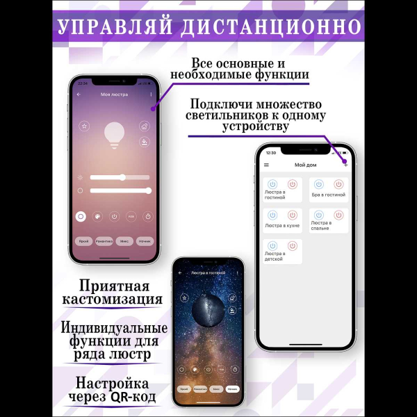Потолочная люстра Natali Kovaltseva LED LAMPS 81121/3C Потолочная люстра Natali Kovaltseva LED LAMPS 81121/3C