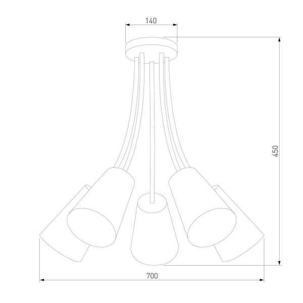 Потолочная люстра TK Lighting 1712 Wire Kids