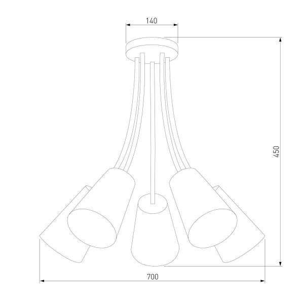 Потолочная люстра TK Lighting 1712 Wire Kids