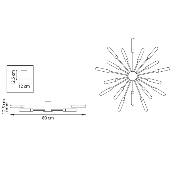 Потолочная люстра Lightstar Ragno 732187