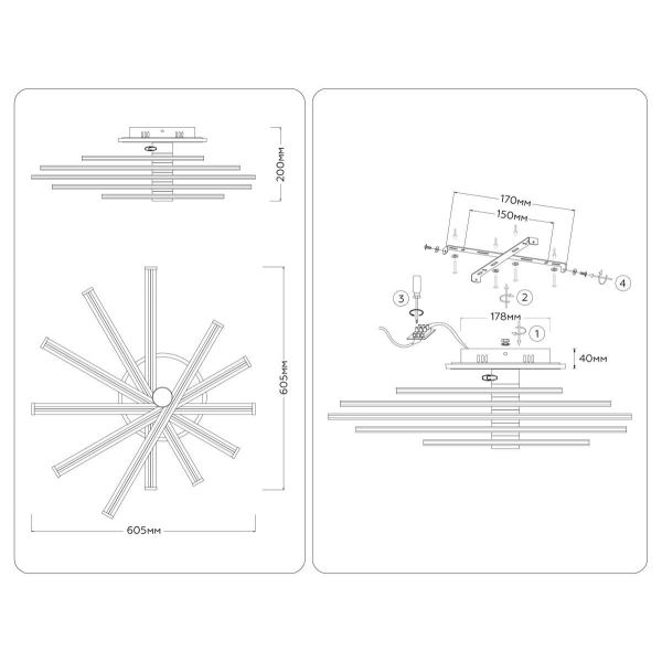 Люстра Ambrella Light COMFORT FL6234