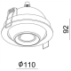 Встраиваемый светодиодный спот Deko-Light Bellatrix 565340