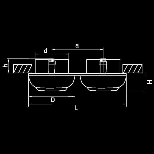 Встраиваемый светильник Lightstar Ocula 011824