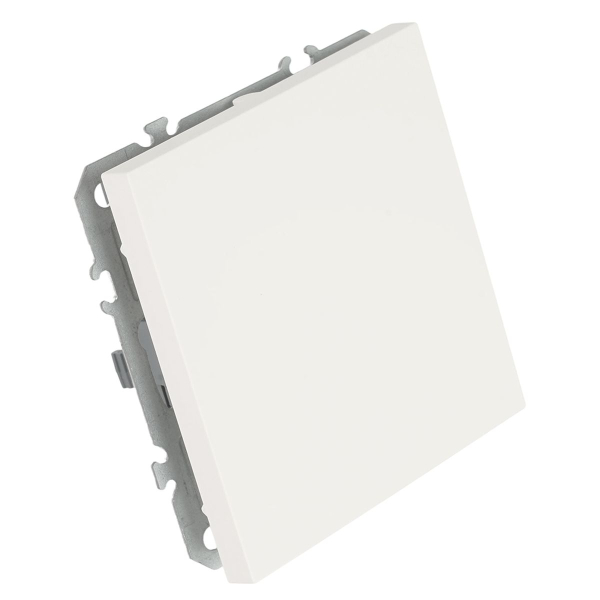 Выключатель 1-клавишный (механизм), СЗК, Stekker, 250В, 10А Эмили, RSW10-5103-01ZK, белый фарфор, soft touch 50230