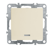 Выключатель 1-клавишный c индикатором (механизм), Stekker, PSW10-9101-02, 250В, 10А Эрна, слоновая кость 39320