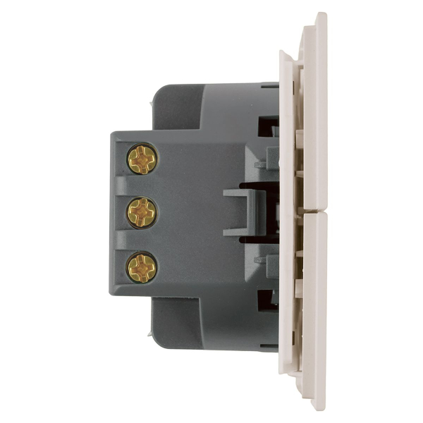 Переключатель 2-клавишный (механизм), Stekker, 250В, 10А Мия, RSW10-3107-08, пудровый жемчуг 50478