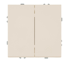 Выключатель 2-кл.самовозвр. (механизм), Stekker, 250В, 10А Эмили, RSW10-5113-08, кашемир, soft touch 50365