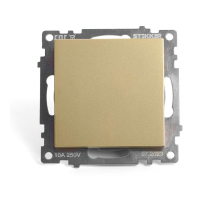 Выключатель одноклавишный Stekker Катрин золото GLS10-7103-08 49213