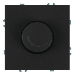 Выключатель диммирующий (механизм), Stekker, 250В, 500W Эмили, RSW10-5106-05, черный уголь, soft touch 49842