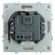 Выключатель 1-клавишный c индикатором (механизм), Stekker, 250В, 10А Эмили, RSW10-5101-08, кашемир, soft touch 49889
