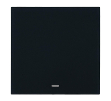 Выключатель 1-клавишный c индикатором (механизм), Stekker, 250В, 10А Мия, RSW10-3101-05, черный бархат 50445