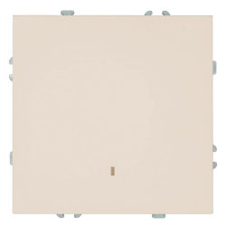 Выключатель 1-клавишный c индикатором (механизм), Stekker, 250В, 10А Эмили, RSW10-5101-08, кашемир, soft touch 49889