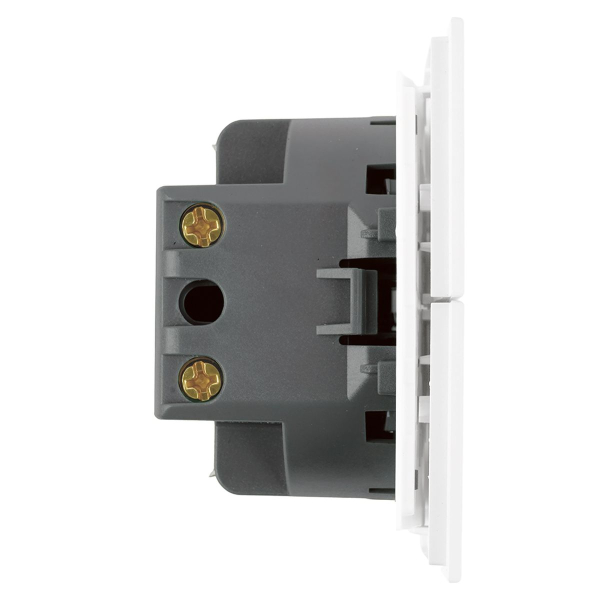 Выключатель 2-клавишный c индикатором (механизм), Stekker, 250В, 10А Мия, RSW10-3102-01, белая магнолия 50432