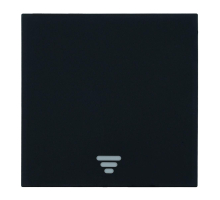 Выключатель 1-клавишный самовозвратный (механизм), Stekker, 250В, 10А Мия, RSW10-3112-05, черный бархат 50574