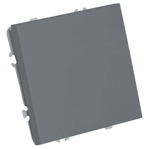 Переключатель 1-клавишный (механизм), СЗК, Stekker, 250В, 10A Эмили, RSW10-5105-10ZK, платиново-серый, soft touch 50240