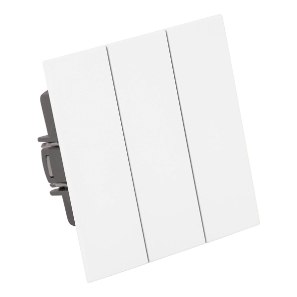 Выключатель 3-клавишный (механизм), Stekker, 250В, 10А Мия, RSW10-3108-01, белая магнолия 50430