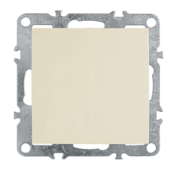 Выключатель 1-клавишный (механизм), Stekker, PSW10-9103-02, 250В, 10А Эрна, слоновая кость 39322