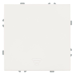 Выключатель 1-клавишный самовозвратный (механизм), Stekker, 250В, 10А Эмили, RSW10-5112-01, белый фарфор, soft touch 50324