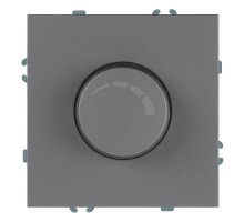 Выключатель диммирующий (механизм), Stekker, 250В, 500W Эмили, RSW10-5106-10, платиново-серый, soft touch 49946