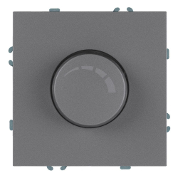 Выключатель диммирующий (механизм), Stekker, 250В, 500W Эмили, RSW10-5106-10, платиново-серый, soft touch 49946