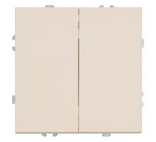 Выключатель 2-клавишный (механизм), Stekker, 250В, 10А Эмили, RSW10-5104-08, кашемир, soft touch 49892