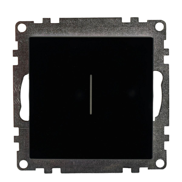 Выключатель 1-клавишный сенсорный (механизм) Stekker Катрин черный GLS2-7203-05 50272