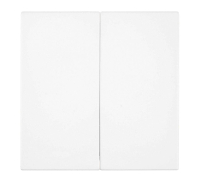 Переключатель 2-клавишный (механизм), Stekker, 250В, 10А Мия, RSW10-3107-01, белая магнолия 50434