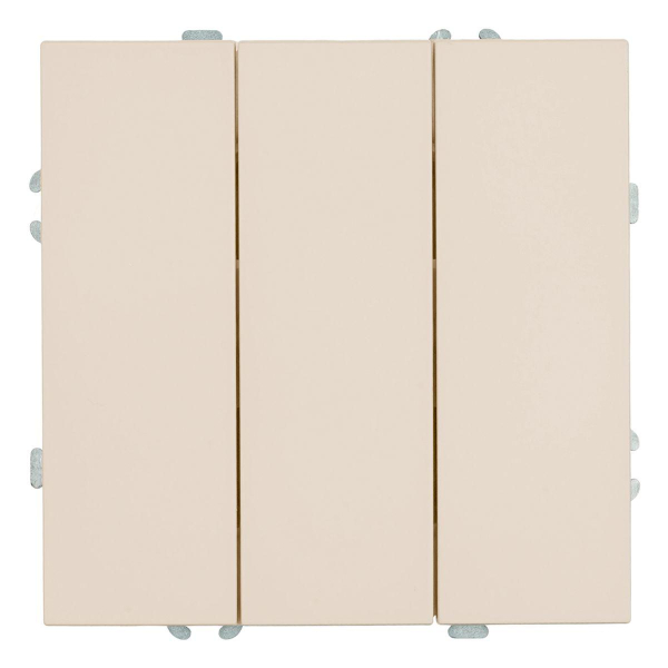 Выключатель 3-клавишный (механизм), Stekker, 250В, 10А Эмили, RSW10-5108-08, кашемир, soft touch 49896