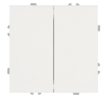 Переключатель перекрестный 2-клавишный (механизм), Stekker, 250В, 10А Эмили, RSW10-5111-01, белый фарфор, soft touch 50162