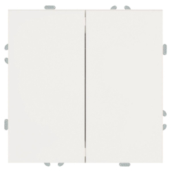 Переключатель перекрестный 2-клавишный (механизм), Stekker, 250В, 10А Эмили, RSW10-5111-01, белый фарфор, soft touch 50162