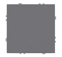 Выключатель 1-клавишный самовозвратный (механизм), Stekker, 250В, 10А Эмили, RSW10-5112-10, платиново-серый, soft touch 50328