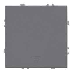 Выключатель 1-клавишный самовозвратный (механизм), Stekker, 250В, 10А Эмили, RSW10-5112-10, платиново-серый, soft touch 50328