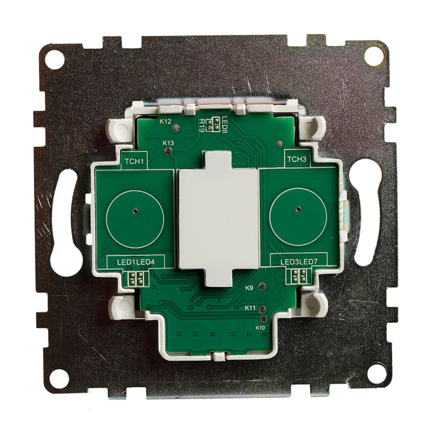 Выключатель 1-клавишный сенсорный (механизм) Stekker Катрин черный GLS2-7203-05 50272