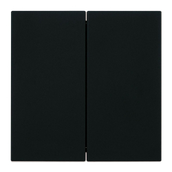 Переключатель 2-клавишный (механизм), Stekker, 250В, 10А Мия, RSW10-3107-05, черный бархат 50448