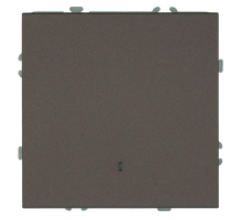 Выключатель 1-клавишный c индикатором (механизм), Stekker, 250В, 10А Эмили, RSW10-5101-09, антрацит, soft touch 49915