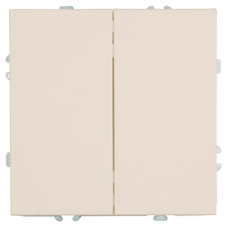 Переключатель 2-клавишный (механизм), Stekker, 250В, 10А Эмили, RSW10-5107-08, кашемир, soft touch 49895