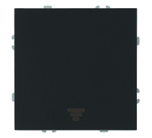 Выключатель 1-клавишный самовозвратный (механизм), Stekker, 250В, 10А Эмили, RSW10-5112-05, черный уголь, soft touch 50326