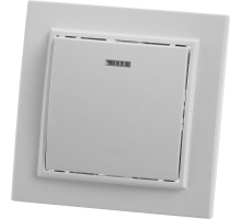 Выключатель 1-клавишный c индикатором Stekker, PSW10-9001-01, 250В, 10А Эрна, белый 39041