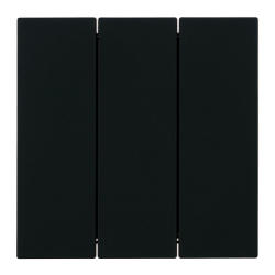 Выключатель 3-клавишный (механизм), Stekker, 250В, 10А Мия, RSW10-3108-05, черный бархат 50444