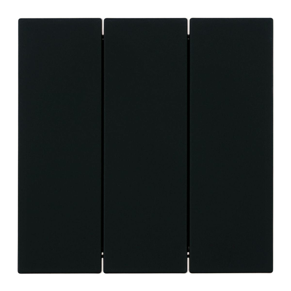 Выключатель 3-клавишный (механизм), Stekker, 250В, 10А Мия, RSW10-3108-05, черный бархат 50444