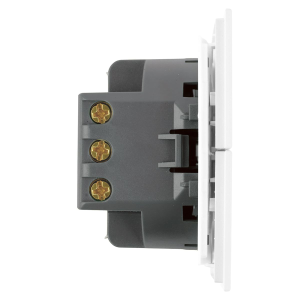 Переключатель 2-клавишный (механизм), Stekker, 250В, 10А Мия, RSW10-3107-01, белая магнолия 50434